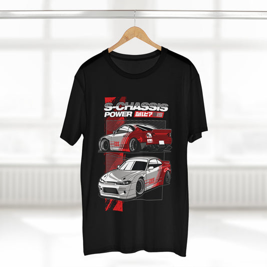 HNCR - AS Colour Men's Staple Tee - Nissan Silvia S15 -  S-CHASSIS POWER (Premium)